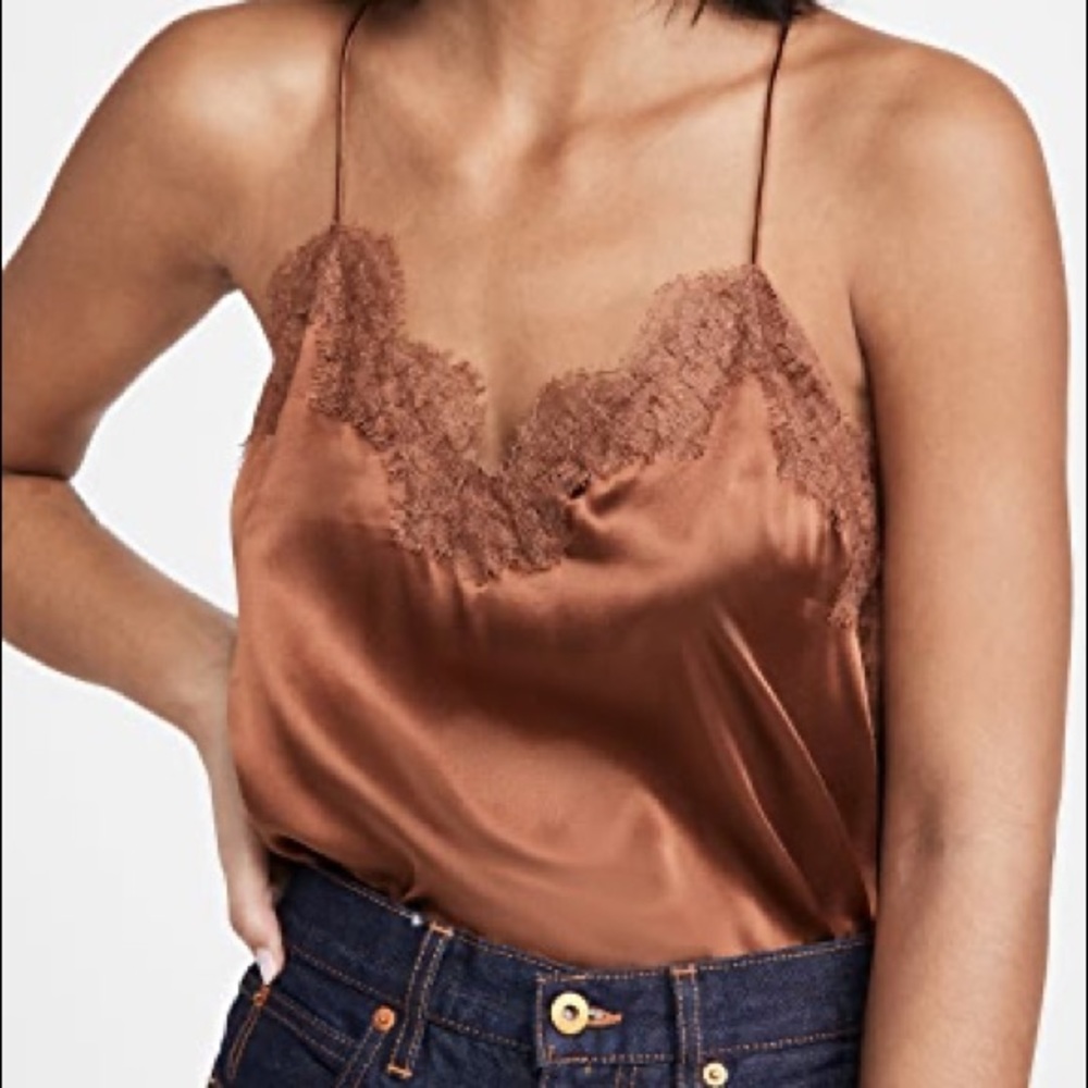 Cami NYC racer Charmeuse Pecan
